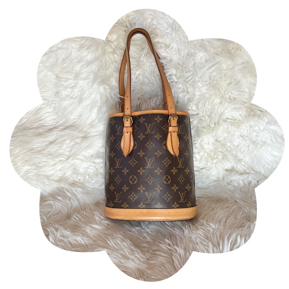 Authentic Louis Vuitton Petit Bucket Monogram